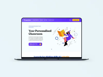 E-learning Website design for Learnivio illustraion illustration interaction design uidesign uxdesign