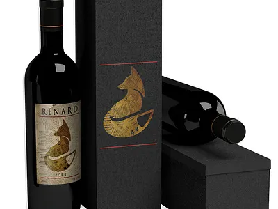 Renard Wine Collection branding design wine label