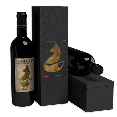 Renard Wine Collection branding design wine label