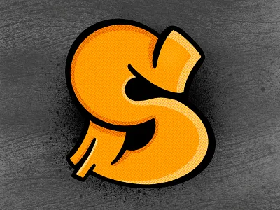S Letter art design draw fun graffiti illustraion letter letters mark procreate quick simple type