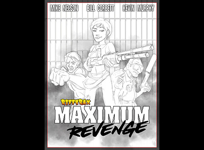 Maximum Revenge WIP 2 for RiffTrax drawing illustration mst3k rifftrax sketch