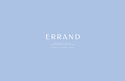 ERRAND branding design logo typography