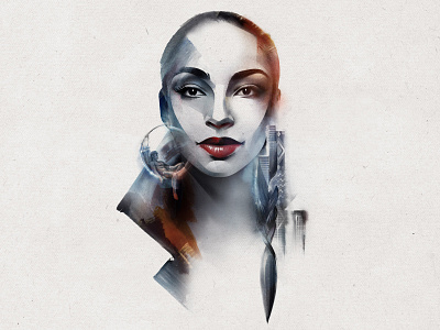 Sade art illustration music portrait watercolor