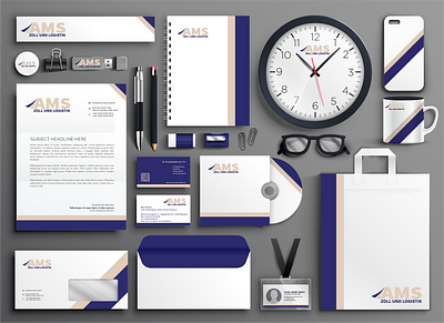 AMS full branding blue branding business businesscard cool graphic graphicdesign graphics illustrator logo