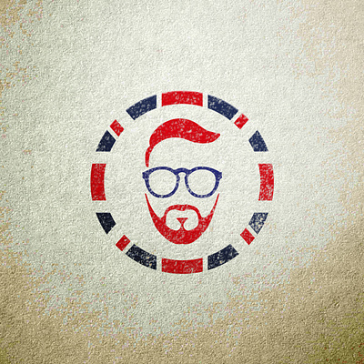 Joe Sanders Logo Concept beard branding british design eye faceapp faceicon glass illustration logo logos red teacher vector