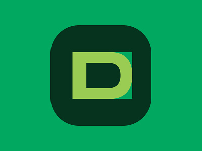 D app design green vector