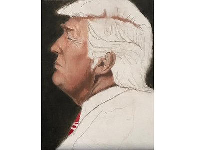 Donald J. Trump Portrait acrylic painting donald trump drawing editorial illustration illustration painting political political portraiture portrait portrait illustration portrait painting