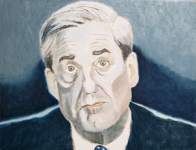 Robert Mueller Portrait acrylic painting editorial illustration illustration painting political political portraiture portrait portrait illustration portrait painting robert muller robert muller