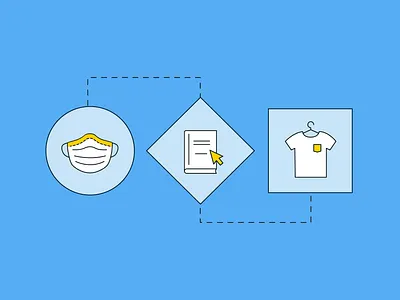covid industry breakdown covid19 flat illustration vector