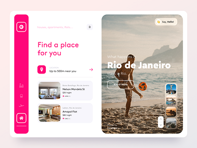 TravelNow app design booking app booking system hotel pink places rio de janeiro tour tourism tours travel travel agency travel app travelling ui ux website design