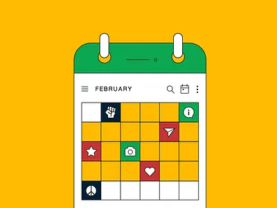 black history month 2021 2021 blackhistorymonth calendar design flat illustration social media vector