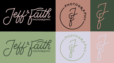 Jeff & Faith Photography Colors branding color color palette colors design hand lettering illustration lettering logo palette type typography