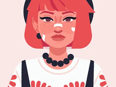 Lizzie character character design digital art digital illustration girl illustration portrait vector