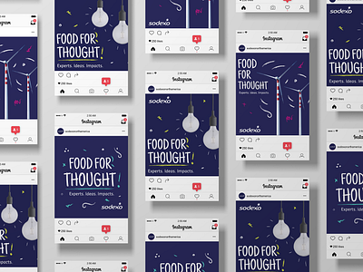 Sodexo Food for Thought Blog branding corporate graphicdesign illustration socialmedia