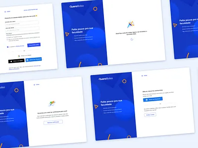 Quero Bolsa's sign-up website marketplace sign in ui ux website