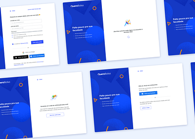 Quero Bolsa's sign-up website marketplace sign in ui ux website