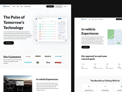 Updated Pulse Labs marketing site landing page landing page concept landing page design landing page ui minimalistic website