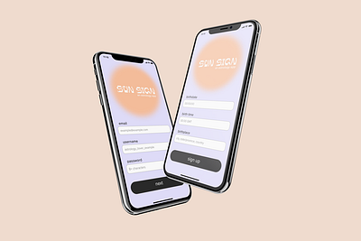 Daily UI 001 - Sign Up branding daily ui design ios minimal mobile retro typography ui ux