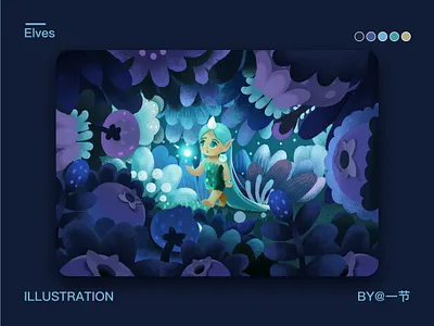 Elves cartoon illustration