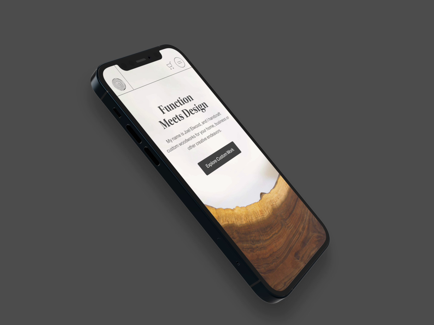Example of Elwood Design Co | Mobile Menu Animation