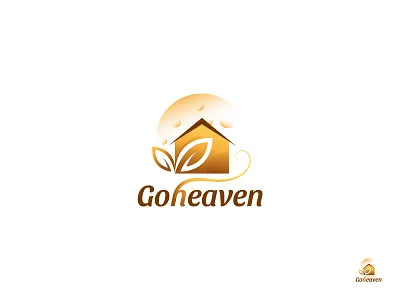 Goheaven Logo branding business logo clever logo colorful concept creative logo eye catching farming gold golden graphic design heaven house logo illustration logo design logodesign logos logotype minimalist symbol