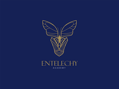 Entelechy Academy Logo art branding design flat graphic design icon illustration illustrator logo minimal vector