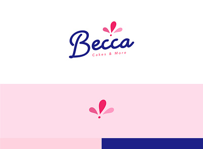 ‘Becca Cakes and More’ Logo branding design flat graphic design icon illustration illustrator logo minimal typography