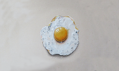 Fried Egg Drawing 3d 3d art 3d drawing 3dart 3dartist amazing drawings drawing egg fried fried egg