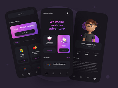 Vacancies UI 🥸 3d applications clean clean ui job need simple simplicity ui uiux ux vacancies work working