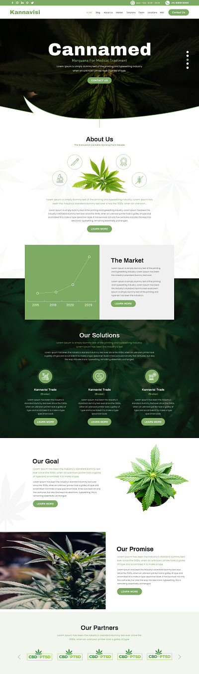 Cannabis Home page 3 cannabis design cannabis leaf design home page homepage landing page landingpage ui ux web design