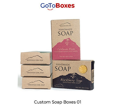 Custom Printed Soap Boxes Wholesale at GotoBoxes custom soap packaging