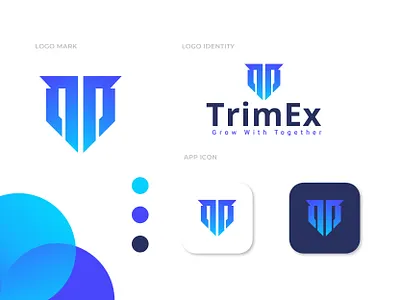 Trim Ex branding business export import internet logo mall marketing modern online te trimex