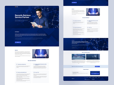 AI Semantic Analysis ai company flat landing page minimal ui ux web website website design