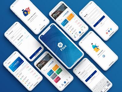 Flux App (Money Management) management mobile app design money management spent ui design ui ux ux design