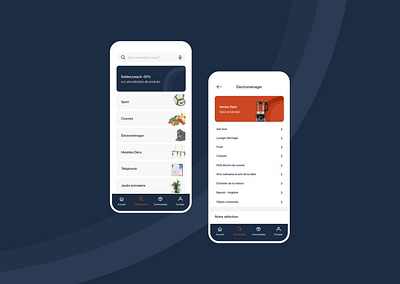 Cdiscount 2.0 branding category design minimal mobile mobile app mobile design requester search search bar ui ux uxuidesign