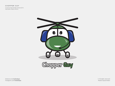 Chopper Guy beautiful character chopper cute cute animal flat flying machine helicopter hotline icon illustration logo logo design mascot plane repair service sign symbol vector