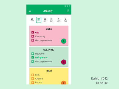 DailyUI 042 ToDo List daily 100 challenge dailyui dailyuichallenge materialdesign ui ux web