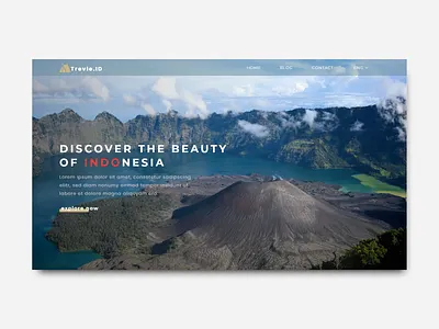 Trevle.ID ~ Landing Page Design clean website clean website design landing page design landingpage travel agency travel website ui uidesign uiux