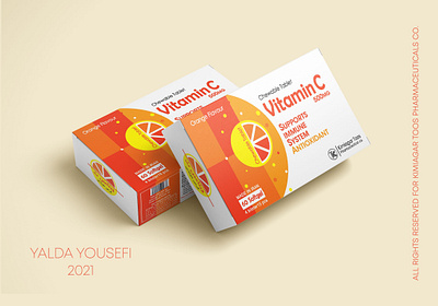 Vitamin C Tablet Packaging cosmetic cosmetic packaging design medical medical packaging medicine minimal packaging packaging design pharmaceutical pharmaceuticals tablet vitamin c