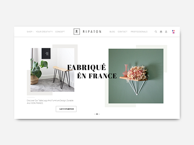 Ripaton ~ Furniture Online Store clean website clean website design eccomerce furniture website landing page design landingpage online store ui uidesign uiux design website design