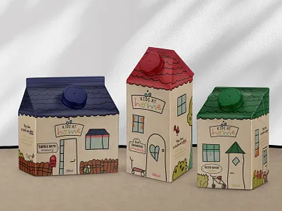 Kids At Home body care concept home house kids kids care kraft packaging sustainable packaging