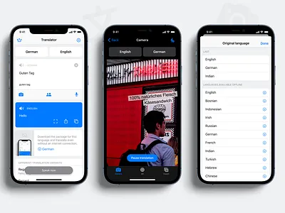 Translator app iOS app design app app design application camera figma design interface design ios ios app ios app design mobile mobile app mobile ui translation translator ux design