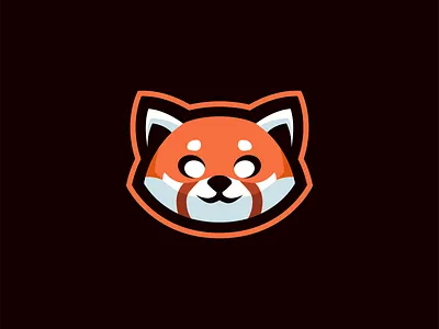 Red Panda Mascot Logo illustration illustrator logo mascot mascot logo mascotlogo minimal panda panda logo red red panda redpanda