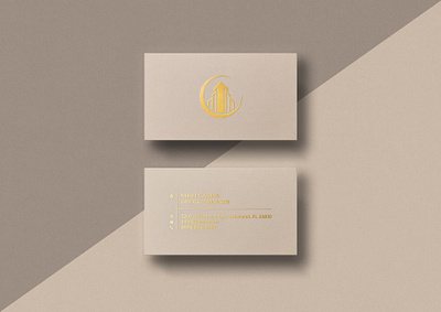 REALTY CARDS DESIGN brand identity branding business card design creative design gold foil graphic design letterpress logo minimal modern monogram professional realestate vector