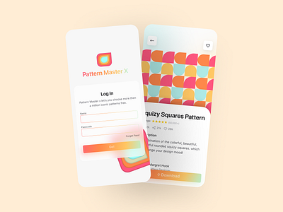 Patterns App Concept dribbble app app design clean concept free inspiration minimal pattern ui ui design