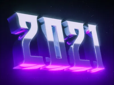 2021 2021 b3d blender blender3d typography