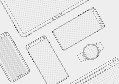 Printable device blueprints - Updated asset blueprint device goodies interface low fidelity paper prototype print sketching uidesign ux ux design wireframe