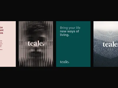teale brand identity branding business cards graphic design logotype
