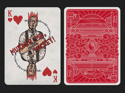 King of ❤ card deck coverdesign design digitalillustration drawing graphicdesign hearts illustration illustration art illustrator king king of hearts outlaw playing card design playingcards poker deck portrait vector