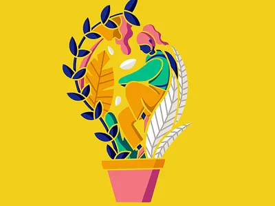 Explore creativity color illustration nature procreate vector